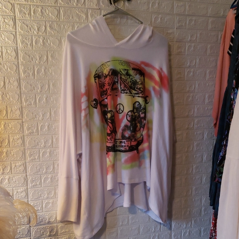 Lauren moshi Tie-Dye Graphic Hoodie hiopie van